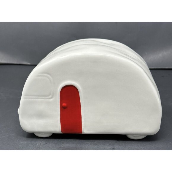 RAE DUNN MERRY CAMPER TRAILER White Red LL Long Letter Table Decor Christmas - Picture 4 of 9